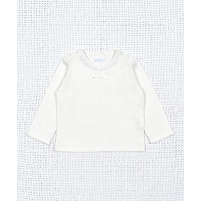 レーシー接結Tシャツ(70~90cm) （ホワイト）｜詳細画像