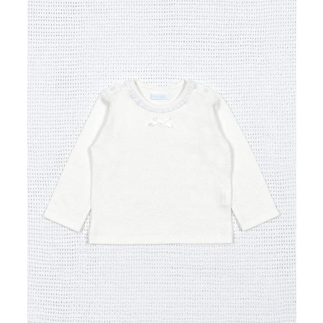 レーシー接結Tシャツ(70~90cm) （ホワイト）