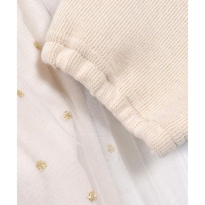 【 お揃い 】 キラキラ ドット ラメ チュール ドッキング 星 ワンピース ( （パープル）｜詳細画像