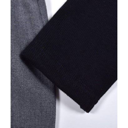 布帛 チュニック ドッキング スカラップ トップス (80~130cm) （ブラック）｜詳細画像