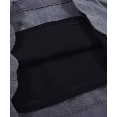 布帛 チュニック ドッキング スカラップ トップス (80~130cm) （ブラック）｜詳細画像