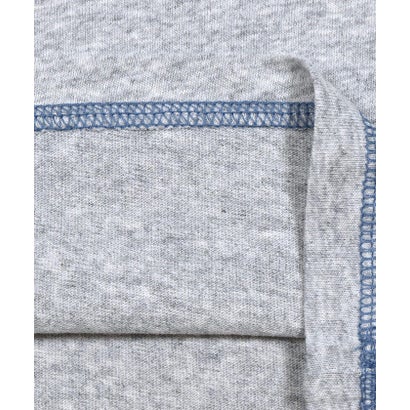 消防車パッチ刺しゅう7分袖Tシャツ(80~130cm) （グレー）｜詳細画像