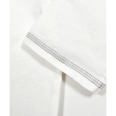 消防車パッチ刺しゅう7分袖Tシャツ(80~130cm) （ホワイト）｜詳細画像