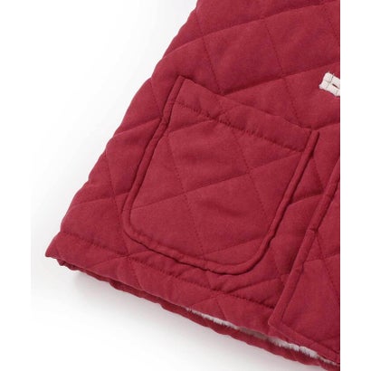 スラップ スリップ SLAP SLIP ピーチ起毛キルトタフタダッフルコート(80~130cm) （レッド）｜詳細画像