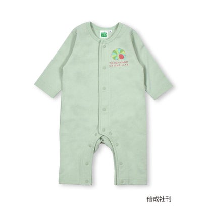 【 絵本コラボ 】 はらぺこあおむし スヤスヤ イラスト りんご パッチ ロンパ【返品不可商品】 （オフホワイト）｜詳細画像
