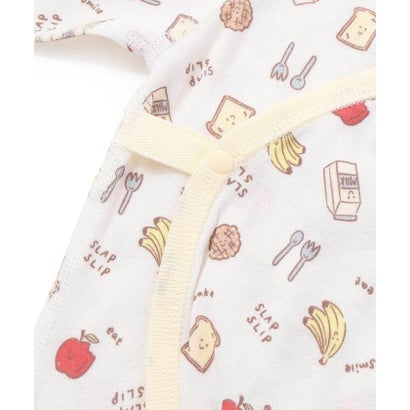 スラップ スリップ ベビー SLAP SLIP BABY 総柄プリント長袖インナーロンパース 肌着ベビー(60~70cm) （ブルー系）｜詳細画像