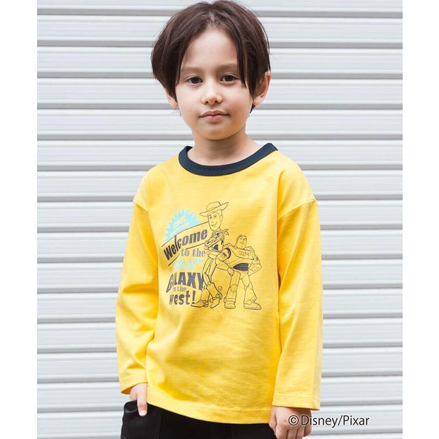【TOY STORY】バックロゴビッグTシャツ(90~160cm) （イエロー）