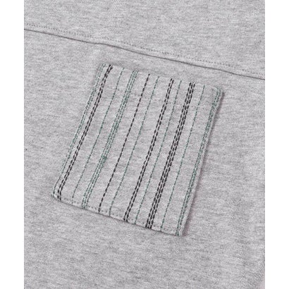 ワスク WASK 異素材スリーブ ポケットデザイン長袖Tシャツ(110~160cm) （ブラック）｜詳細画像