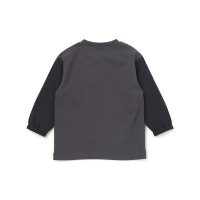 ワスク WASK 異素材スリーブ ポケットデザイン長袖Tシャツ(110~160cm) （グリーン）｜詳細画像