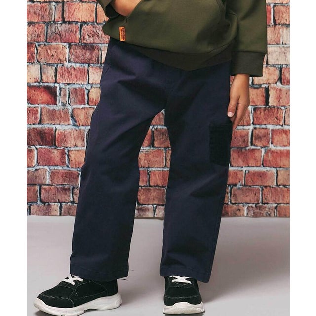 異素材ペインターパンツ(110~160cm) （ネイビー）