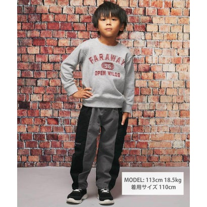 ヴィンテージロゴ バレルレッグパンツ(110~160cm) （ブラック）｜詳細画像
