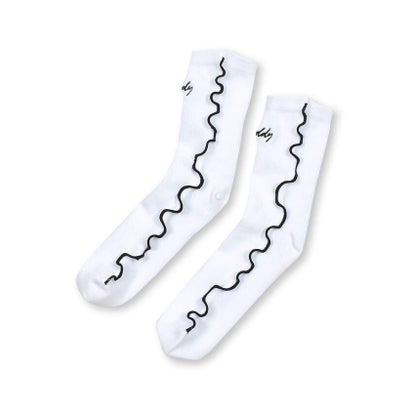 ジディー ZIDDY 【 ニコ☆プチ 掲載 】メロー刺しゅうロゴソックス(19~24cm) （ブラック）｜詳細画像