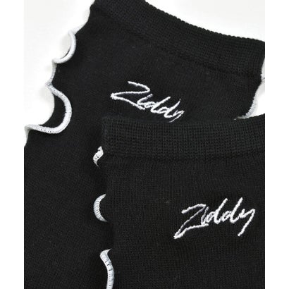 ジディー ZIDDY 【 ニコ☆プチ 掲載 】メロー刺しゅうロゴソックス(19~24cm) （ブラック）｜詳細画像