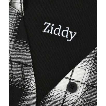 ジディー ZIDDY 【 ニコ☆プチ 掲載 】ショート丈ドッキングシャツ(130~160cm) （グリーン）｜詳細画像