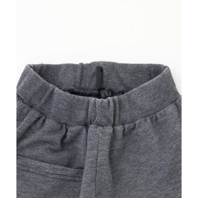 ジディー ZIDDY ビンテージ風ピグメント加工フード付きトップス+ショートパンツセットアップ(130 （ブラック）｜詳細画像