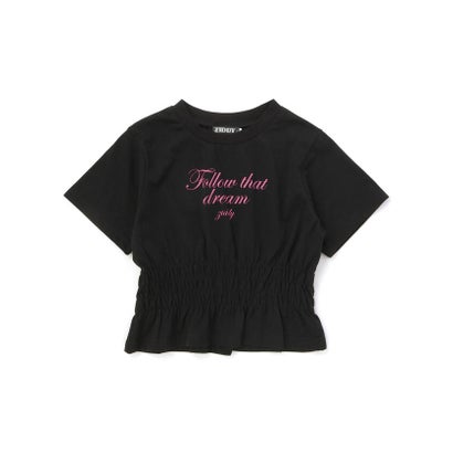 ウエストシャーリングTシャツ(130~160cm) （ブラック）｜詳細画像