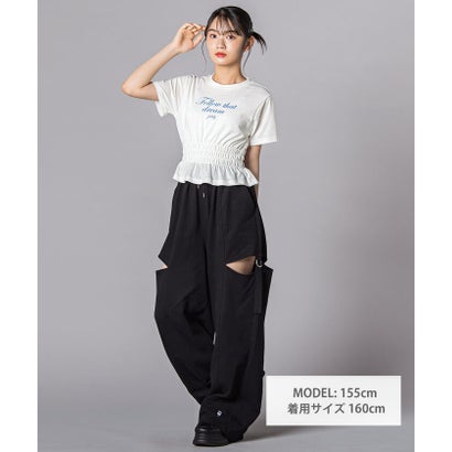 ウエストシャーリングTシャツ(130~160cm) （ブラック）｜詳細画像