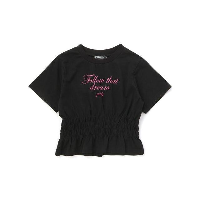 ウエストシャーリングTシャツ(130~160cm) （ブラック）