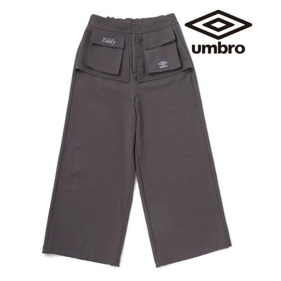 ジディー ZIDDY 【umbro】レイヤード風パンツ(130~160cm) （グレー）｜詳細画像