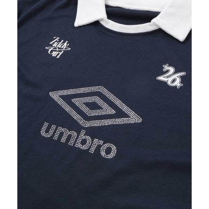 【umbro】ラインストーンロゴトレーナー(130~160cm) （ネイビー）｜詳細画像