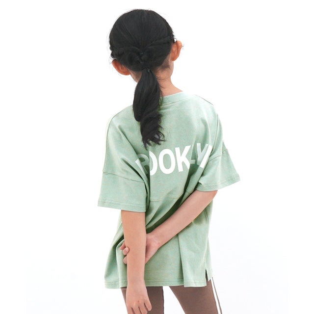 バックロゴTシャツ （Nアッシュミント地）