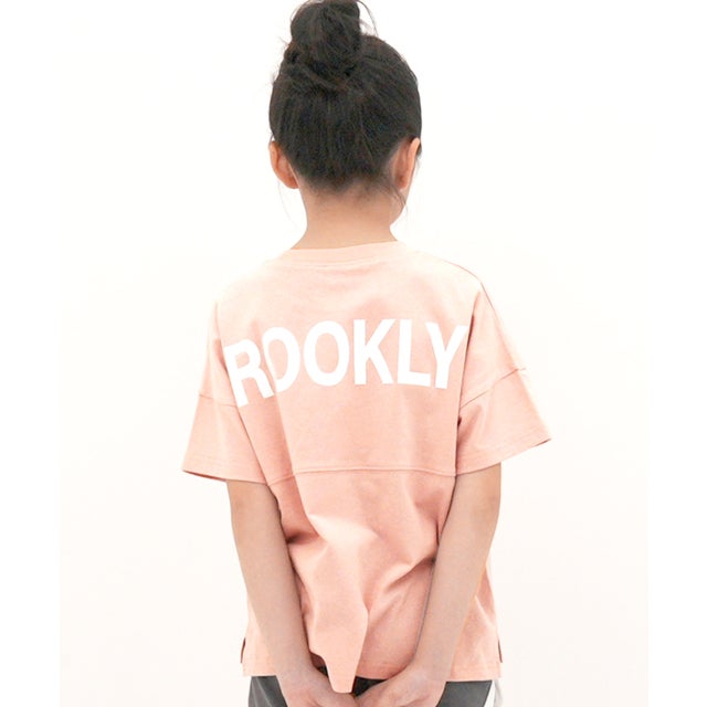 バックロゴTシャツ （Nくすみピンク地）