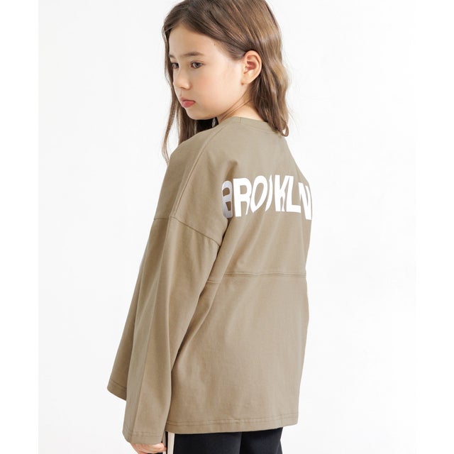 バックロゴTシャツ （ブラウン地）