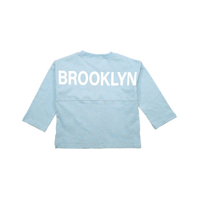 バックロゴTシャツ （Nくすみブルー地）