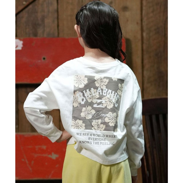 長袖 Tシャツ ロンT キッズ 子供 バックプリント （OFW）
