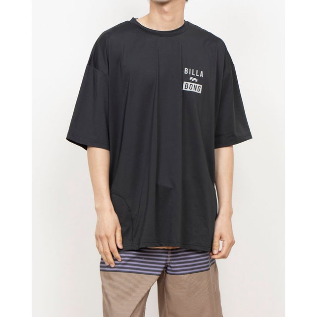 メンズ マリン ラッシュガード AIR DRY MESH HALF SLEEVE マリン ラッシュガード BF011867 （BLK）