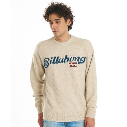 ニット セーター メンズ ロゴ CREW NECK （OAT）｜詳細画像