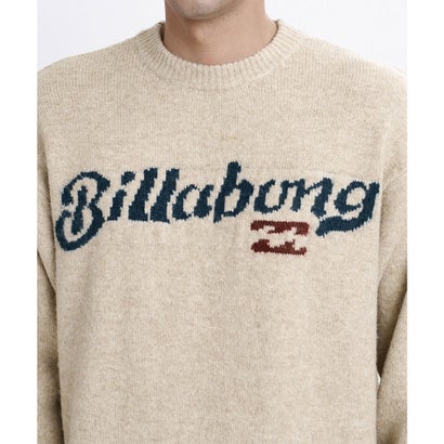 ニット セーター メンズ ロゴ CREW NECK （OAT）｜詳細画像