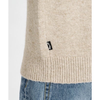 ニット セーター メンズ ロゴ CREW NECK （OAT）｜詳細画像