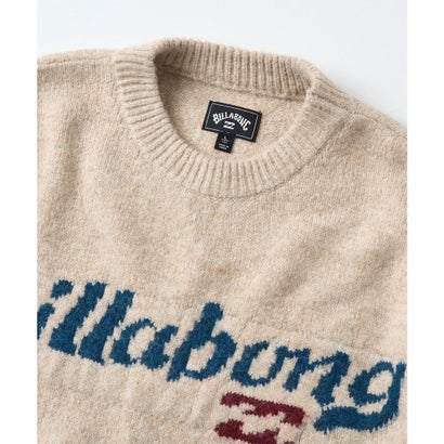 ニット セーター メンズ ロゴ CREW NECK （OAT）｜詳細画像