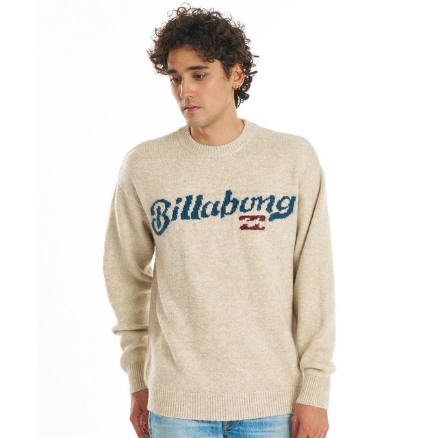 ニット セーター メンズ ロゴ CREW NECK （OAT）