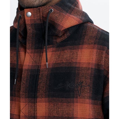 ビラボン BILLABONG ジャケット メンズ チェック HOODED JAKCET BG012772 （RED）｜詳細画像
