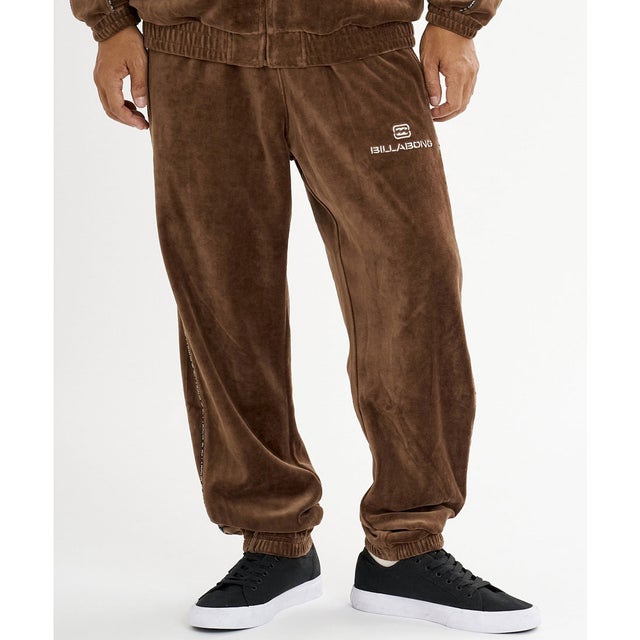 ジャージ トラックパンツ メンズ ベロア TRACK PANT （BRN）
