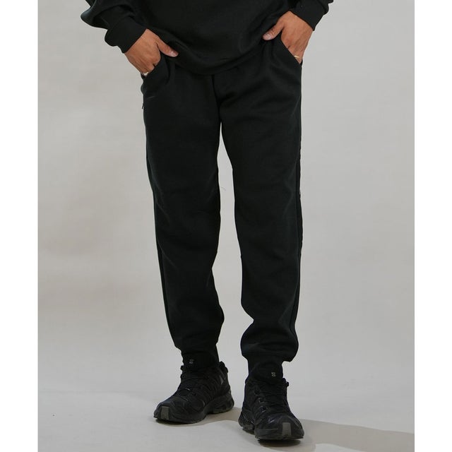 ロングパンツ メンズ スウェット パンツ WAVE LAYER （BLK）