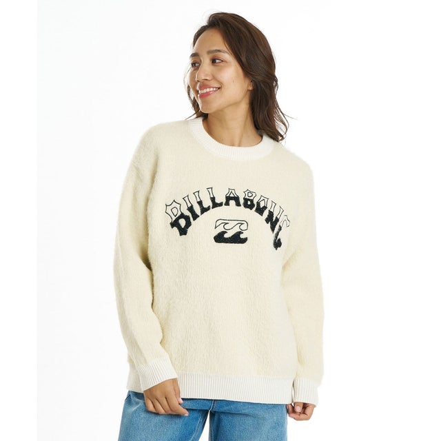 ニット セーター レディース クルーネック JACQUARD CREW （WHT）
