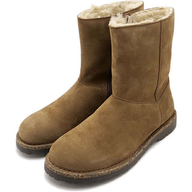UPPSALA ZIP SHEARLING DARK-TEA | SUEDE-LEATHER [1030218] （DARK-TEA）