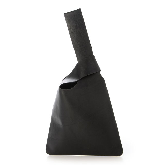 レザー マルシェバッグ （BLACK）