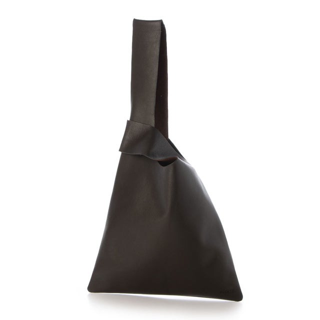 レザー マルシェバッグ （DARK BROWN）
