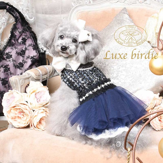 
                    Luxe birdie ツイードココドレス  3S ブラック【返品不可商品】 （ブラック）