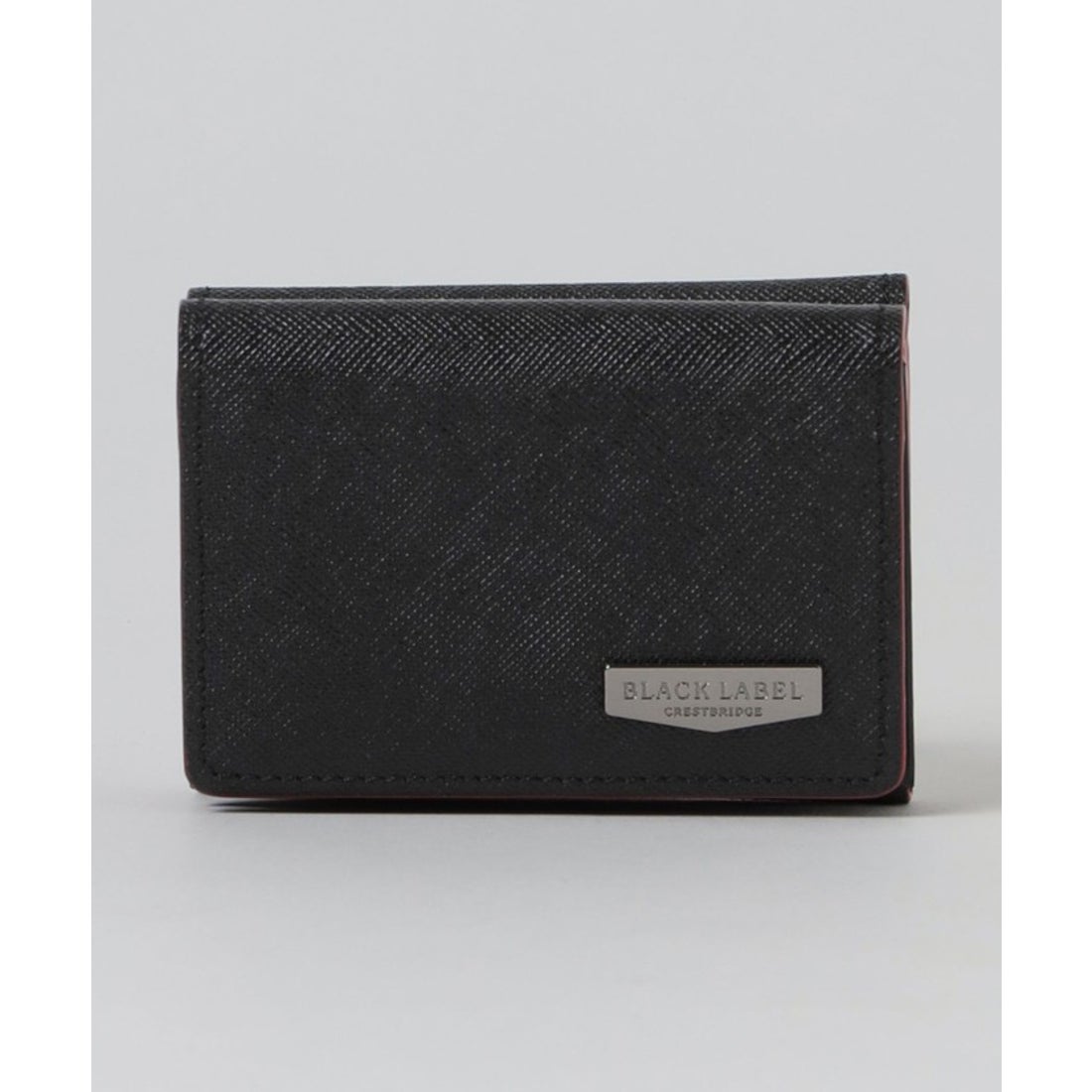 クレストブリッジ◇エンボスレザークレストブリッジチェック3つ折りウォレット ブラックレーベルクレストブリッジ BLACK LABEL CRESTBRIDGE エンボス