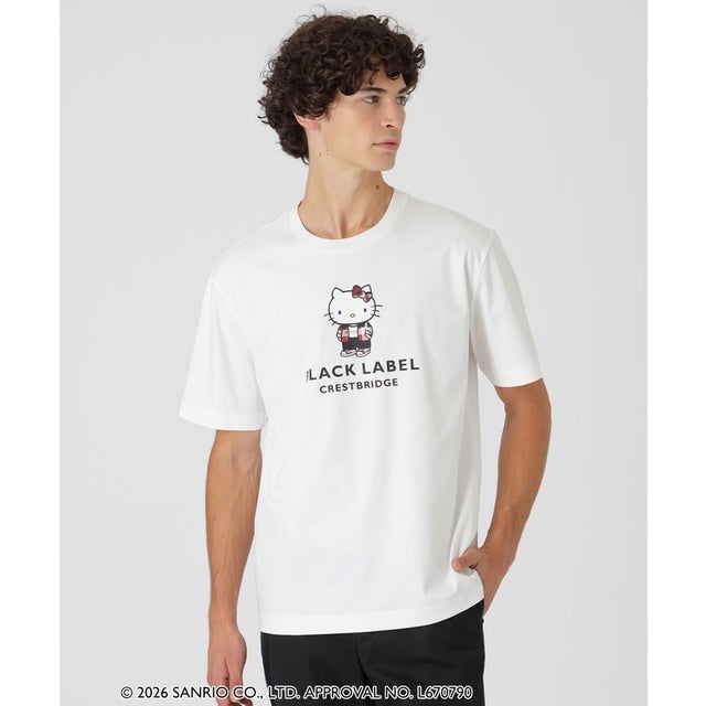 【一部店舗限定】【ハローキティコラボ】クレストブリッジチェックブルゾンキティTシャツ （ホワイト）