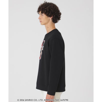 ブラックレーベル・クレストブリッジ BLACK LABEL CRESTBRIDGE 【一部店舗限定】【ハローキティコラボ】クレストブリッジチェックシルエットキティスウェットシャツ （ホワイト）｜詳細画像