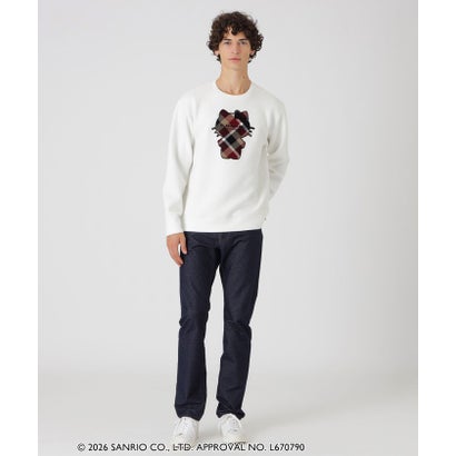 ブラックレーベル・クレストブリッジ BLACK LABEL CRESTBRIDGE 【一部店舗限定】【ハローキティコラボ】クレストブリッジチェックシルエットキティスウェットシャツ （ホワイト）｜詳細画像