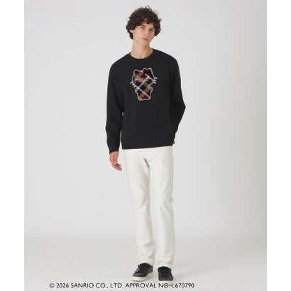 ブラックレーベル・クレストブリッジ BLACK LABEL CRESTBRIDGE 【一部店舗限定】【ハローキティコラボ】クレストブリッジチェックシルエットキティスウェットシャツ （ホワイト）｜詳細画像