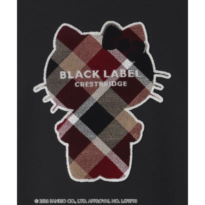 ブラックレーベル・クレストブリッジ BLACK LABEL CRESTBRIDGE 【一部店舗限定】【ハローキティコラボ】クレストブリッジチェックシルエットキティスウェットシャツ （ブラック）｜詳細画像