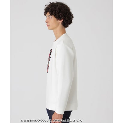 ブラックレーベル・クレストブリッジ BLACK LABEL CRESTBRIDGE 【一部店舗限定】【ハローキティコラボ】クレストブリッジチェックシルエットキティスウェットシャツ （ブラック）｜詳細画像